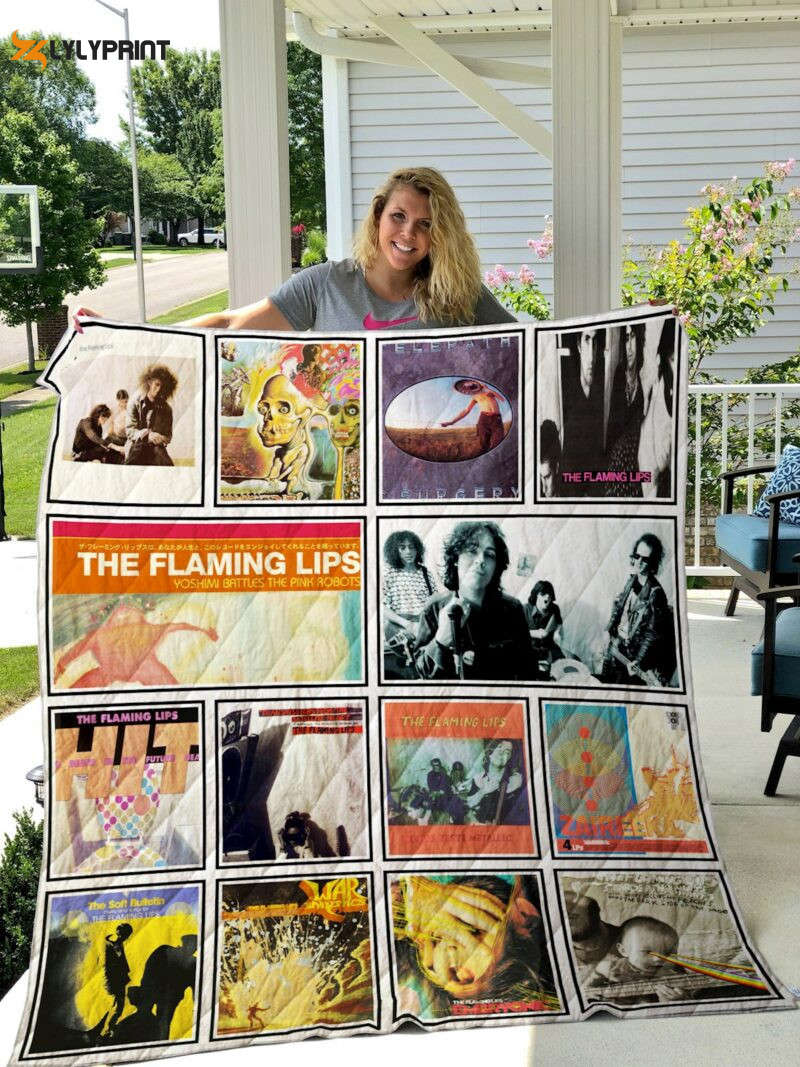 The Flaming Lips Quilt Blanket For Fans Home Decor Gift The Flaming Lips Quilt Blanket For Fans Home Decor Gift
