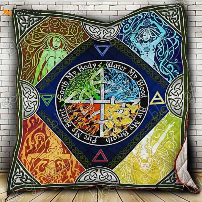 The Four Elements Pagan 3D Customized Quilt