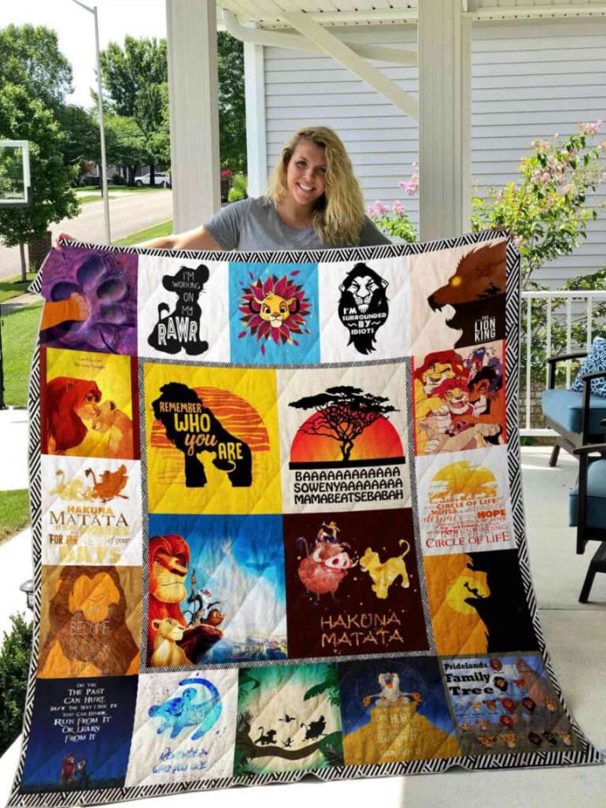 The Lion King Quilt Blanket For Fans Home Decor Gift