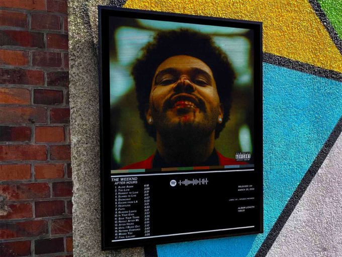 The Weeknd “After Hours” Album Cover Poster #custom