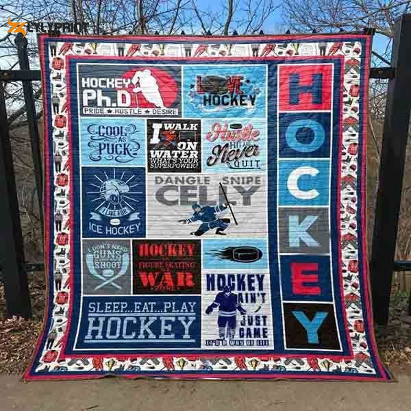 This Would Make A Cool Gift For Hockey Lovers 3D Customized Quilt This Would Make A Cool Gift For Hockey Lovers 3D Customized Quilt