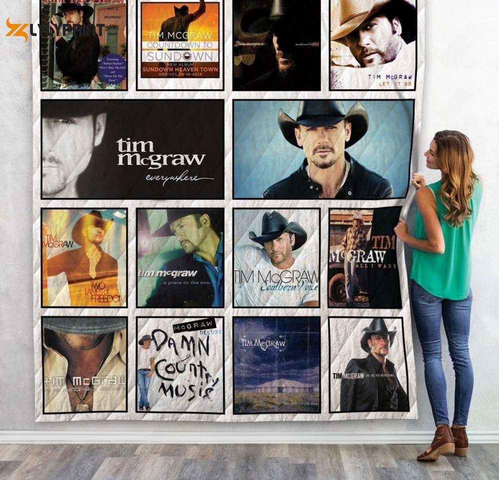 Tim Mcgraw Albums 3D Customized Quilt Blanket For Fans Home Decor Gift Tim Mcgraw Albums 3D Customized Quilt Blanket For Fans Home Decor Gift