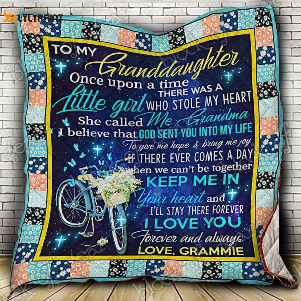 To My Granddaughter Grammie 3D Customized Quilt To My Granddaughter Grammie 3D Customized Quilt