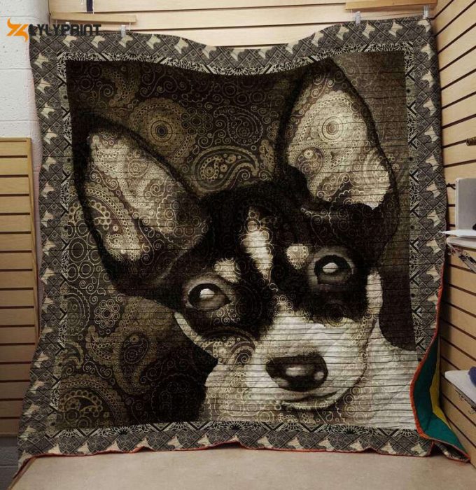 Toy Fox Terrier 3D Customized Quilt Blanket For Fans Home Decor Gift
