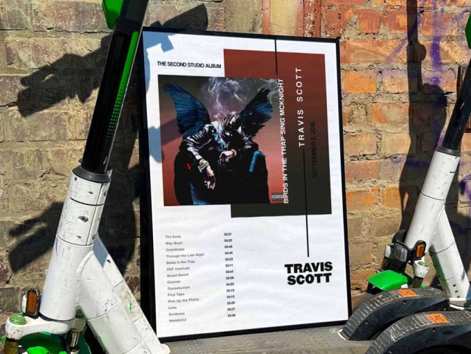 Travis Scott “Birds In A Trap Sing McKnight” Album Cover Poster #3