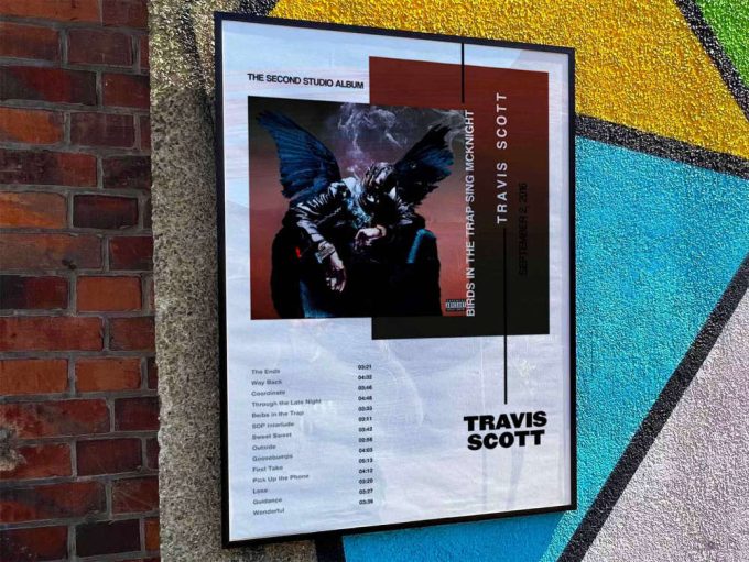 Travis Scott “Birds In A Trap Sing McKnight” Album Cover Poster #3