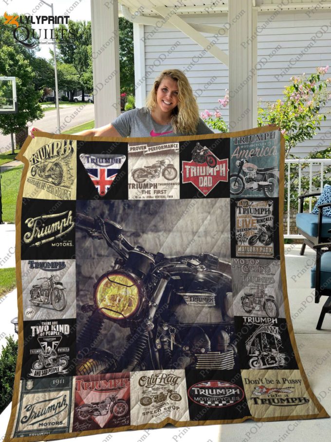 Triumph Quilt Blanket For Fans Home Decor Gift