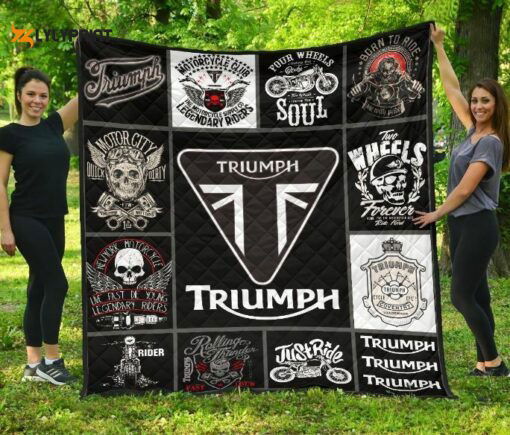Triumph Quilt Blanket For Fans Home Decor Gift Triumph Quilt Blanket For Fans Home Decor Gift