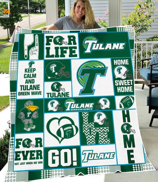 Tulane Green Wave 1 Quilt Blanket For Fans Home Decor Gift Tulane Green Wave 1 Quilt Blanket For Fans Home Decor Gift