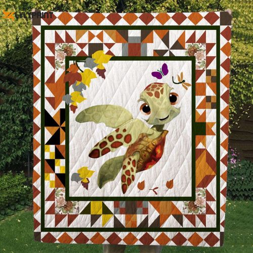 Turtle Version 3D Customized Quilt Blanket