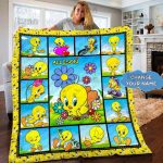 Tweety Bird Custom Name Quilt Blanket