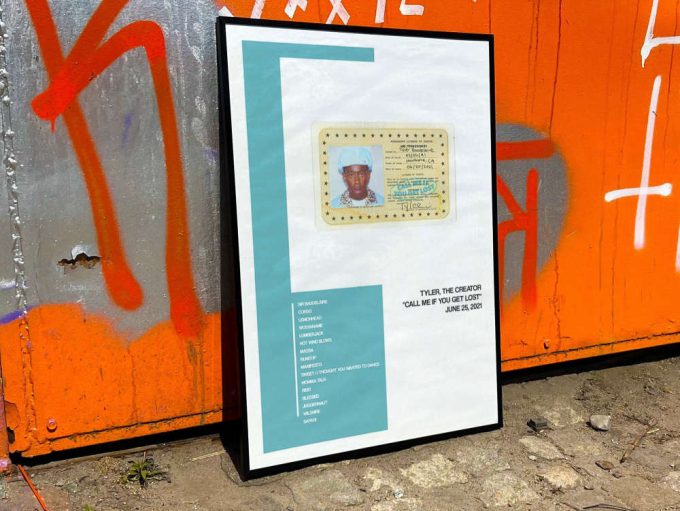 Tyler The Creator “Call me if you get lost” Album Cover Poster