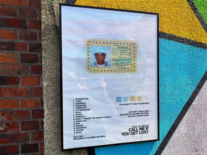 Tyler The Creator “Call me if you get lost” Album Cover Poster for Home Room Decor