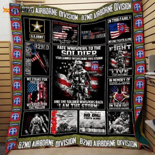U.S Army 82Nd Airborne Printing Personalized Customized Quilt Blanket