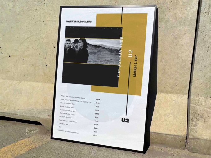 U2 “The Joshua Tree” Album Cover Poster #3
