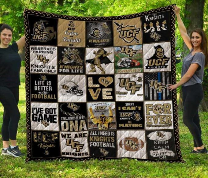 UCF Knights Quilt Blanket For Fans Home Decor Gift