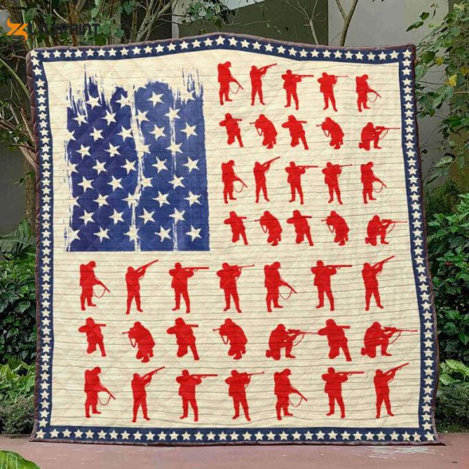 Usa Hunting 3D Customized Quilt Blanket For Fans Home Decor Gift