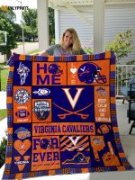 Virginia Cavalier Quilt Blanket For Fans Home Decor Gift