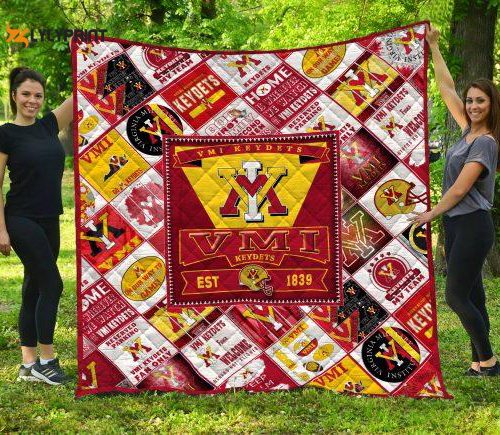 VMI Keydets Quilt Blanket For Fans Home Decor Gift