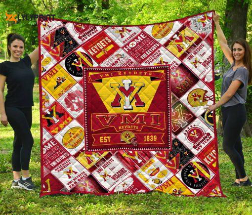 VMI Keydets Quilt Blanket For Fans Home Decor Gift VMI Keydets Quilt Blanket For Fans Home Decor Gift