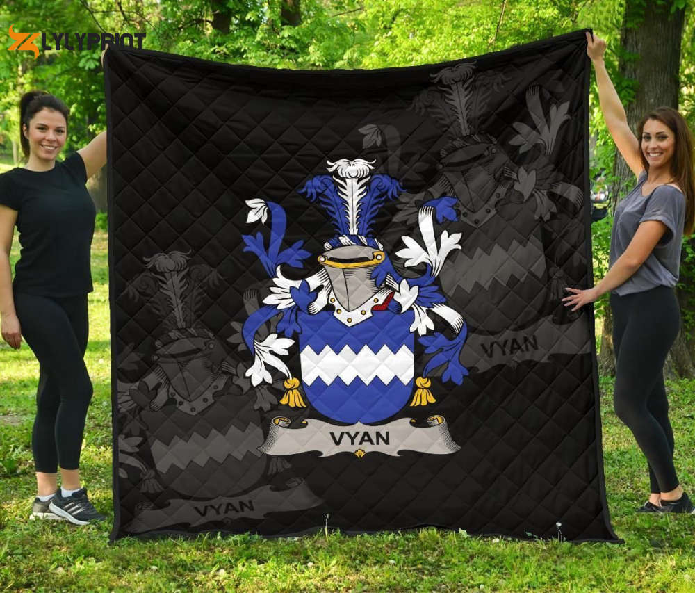 Vyan Ireland Irish Family Crest 3D Customized Quilt Vyan Ireland Irish Family Crest 3D Customized Quilt