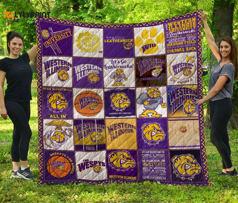 Western Illinois Leathernecks 3D Customized Quilt Blanket For Fans Home Decor Gift Western Illinois Leathernecks 3D Customized Quilt Blanket For Fans Home Decor Gift