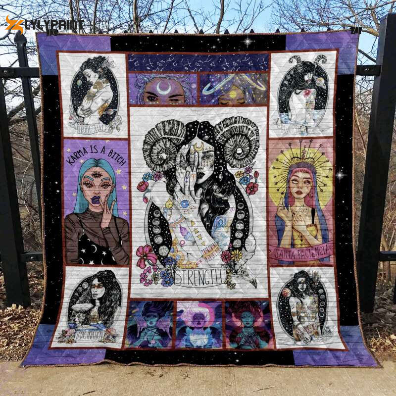 Wiccan Karma Is A Bitch Awesome 3D Customized Quilt Wiccan Karma Is A Bitch Awesome 3D Customized Quilt