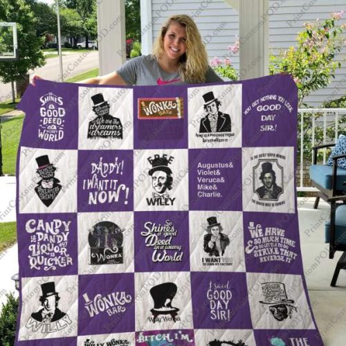 Willy Wonka And The Chocolate Factory 3D Customized Quilt Blanket For Fans Home Decor Gift
