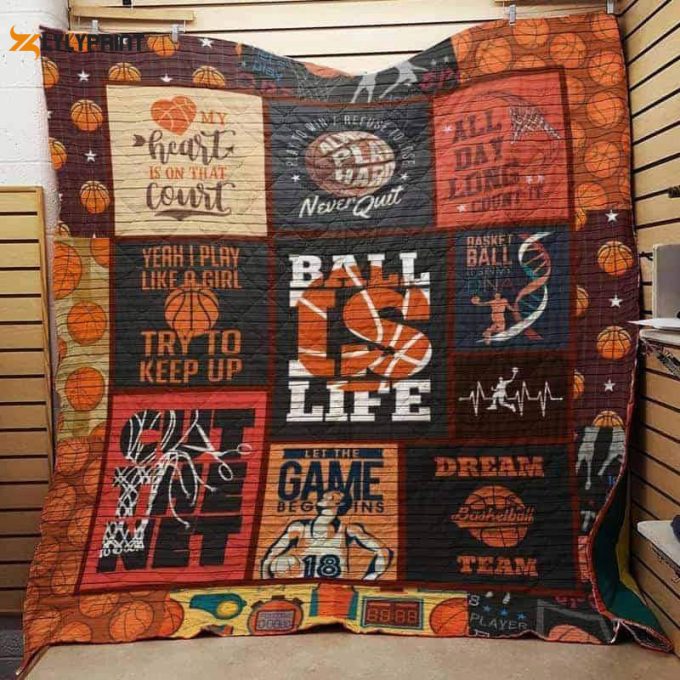 Yeahplay Likegirl Try To Keep Up Basketball 3D Customized Quilt