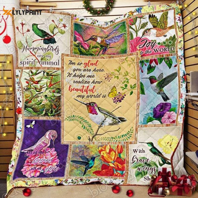 You Are So Beautiful Hummingbird 3D Customized Quilt