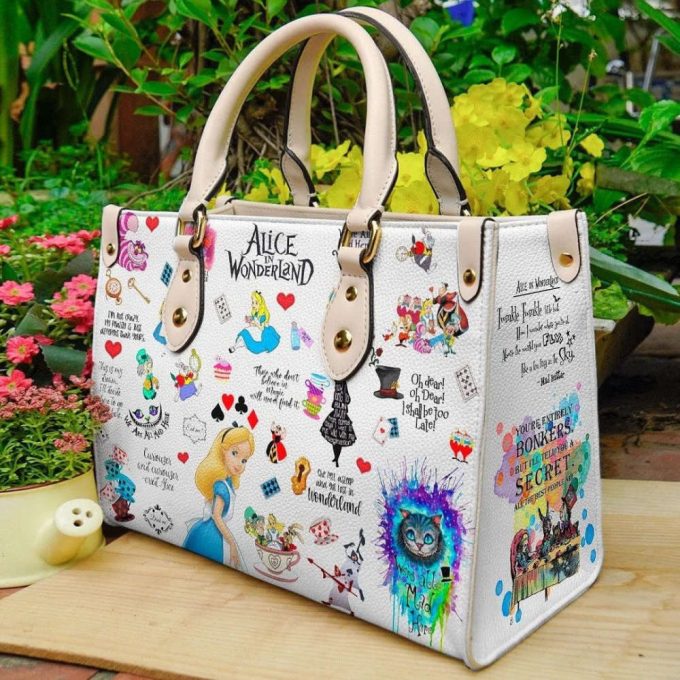 Alice In Wonderland 1 Leather Handbag