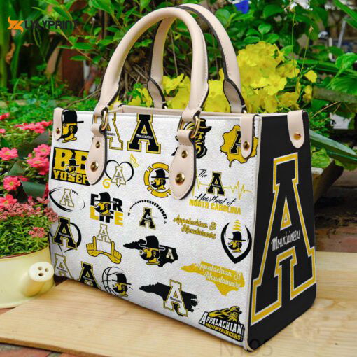 Appalachian State Mountaineer 2 Leather Handbag Appalachian State Mountaineer 2 Leather Handbag