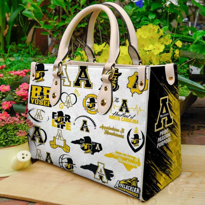 Appalachian State Mountaineer Leather Handbag 3b