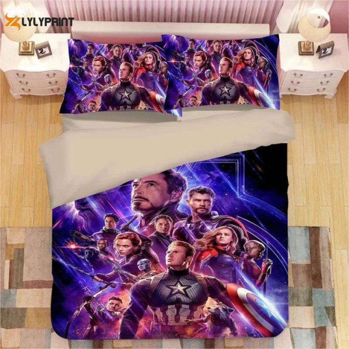 Avengers Endgame 3 Duvet Quilt Bedding Set