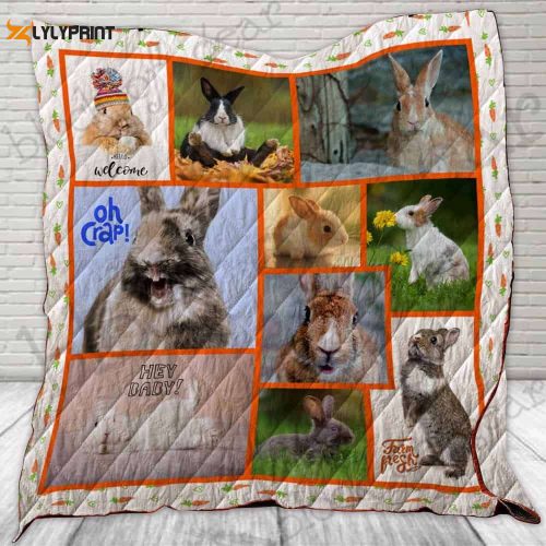 Baby Rabbit 3D Customized Quilt