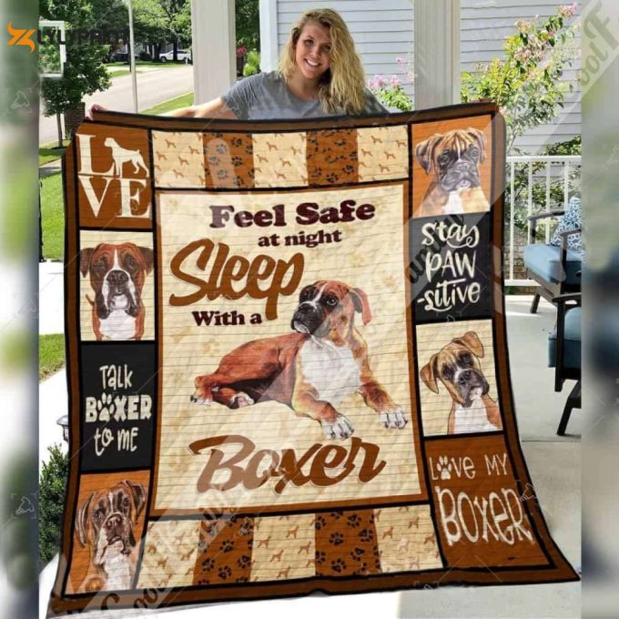 Boxer Dog Awesome 3D Customized Quilt