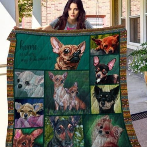 Chihuahua Free As A Chihuahua 3D Customized Quilt