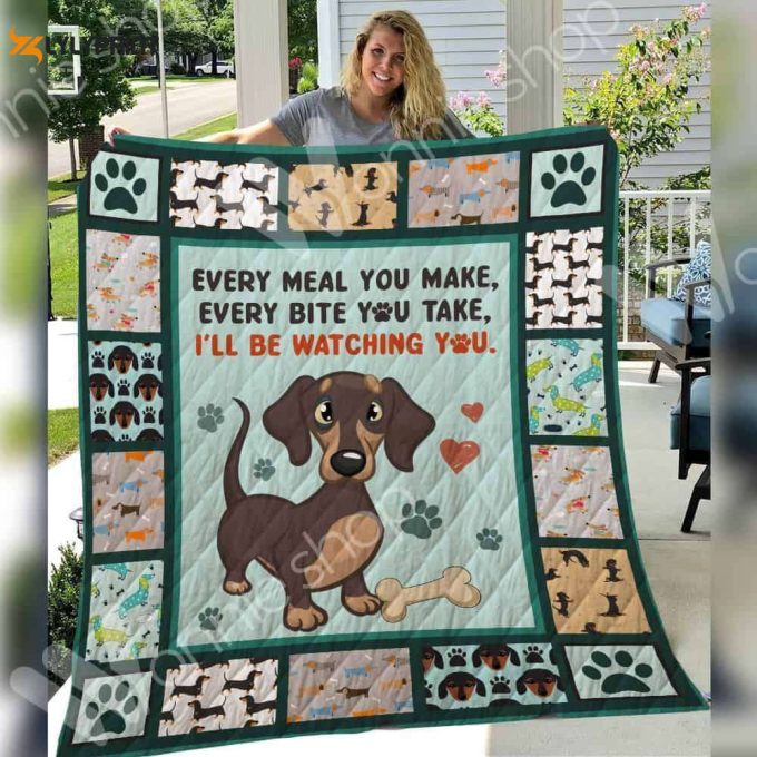 Dachshund Ill Watching You Awesome 3D Customized Quilt