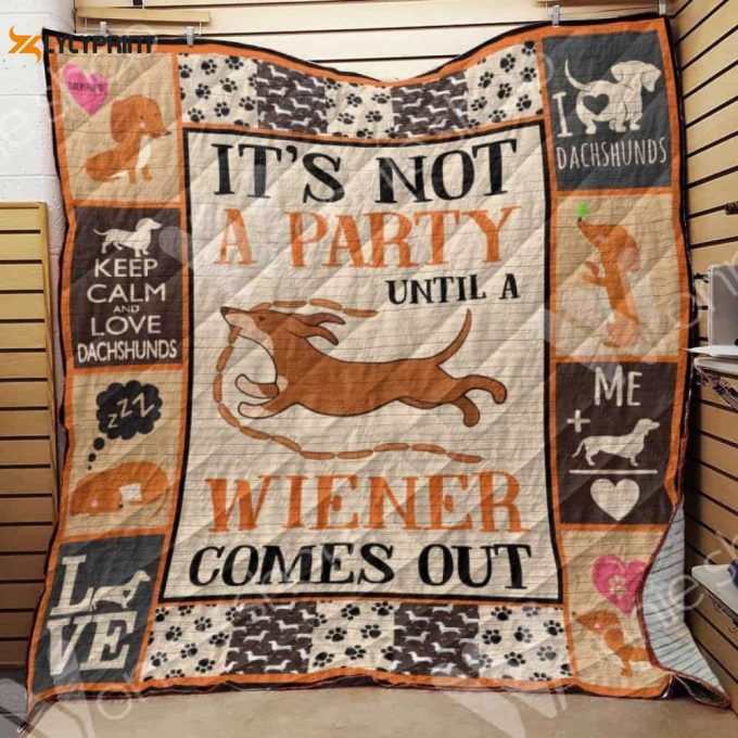 Dachshund Winnie 3D Customized Quilt