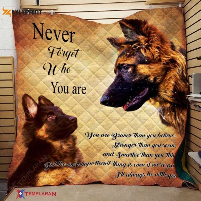 German Shepherd Dog 3D Customized Quilt