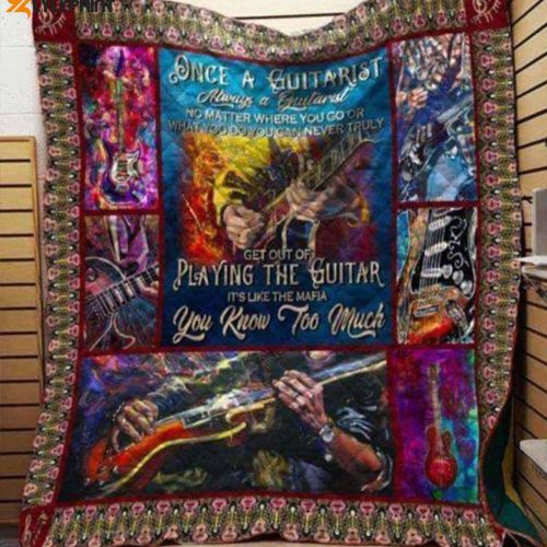 Guitar Yu Know Too Much Awesome 3D Customized Quilt