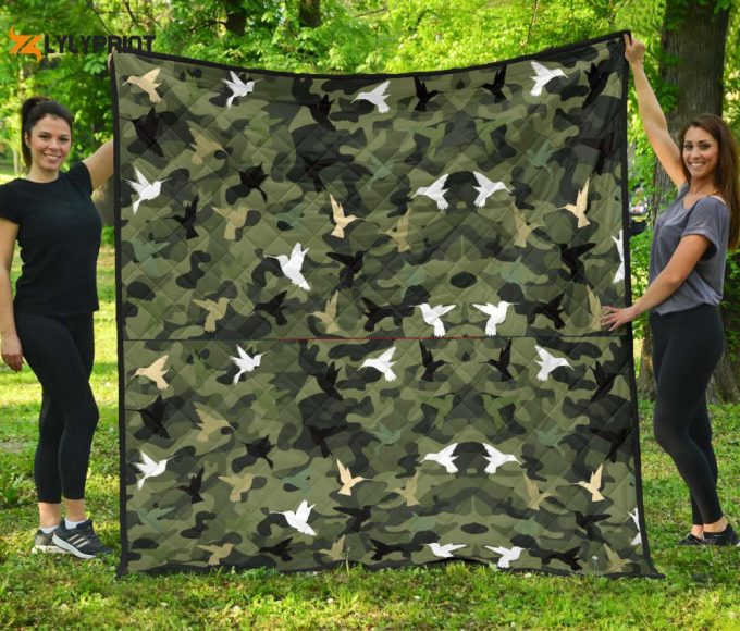 Hummingbird Military 3D Customized Quilt