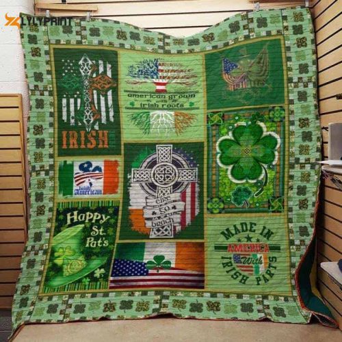 Irish St Patrick Day 3D Customized Quilt