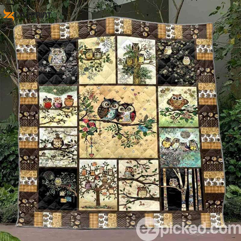 Love You Owlways 3D Customized Quilt Love You Owlways 3D Customized Quilt