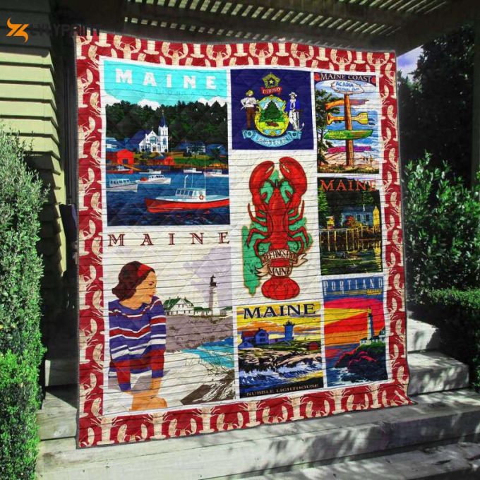 Maine 3D Customized Quilt