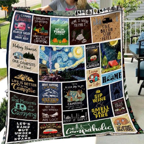 One Campsite At A Time 3D Customized Quilt