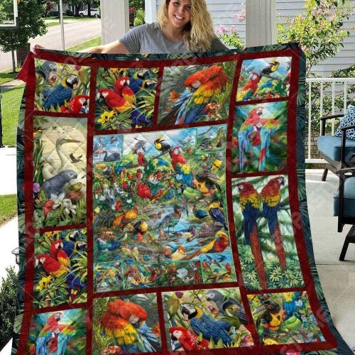 Parrot Make Me Smile Beautiful 3D Customized Quilt