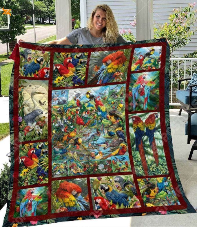 Parrot Make Me Smile Beautiful 3D Customized Quilt