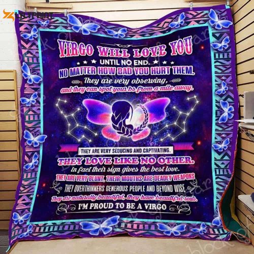 Proud To Be A Virgo 3D Customized Quilt