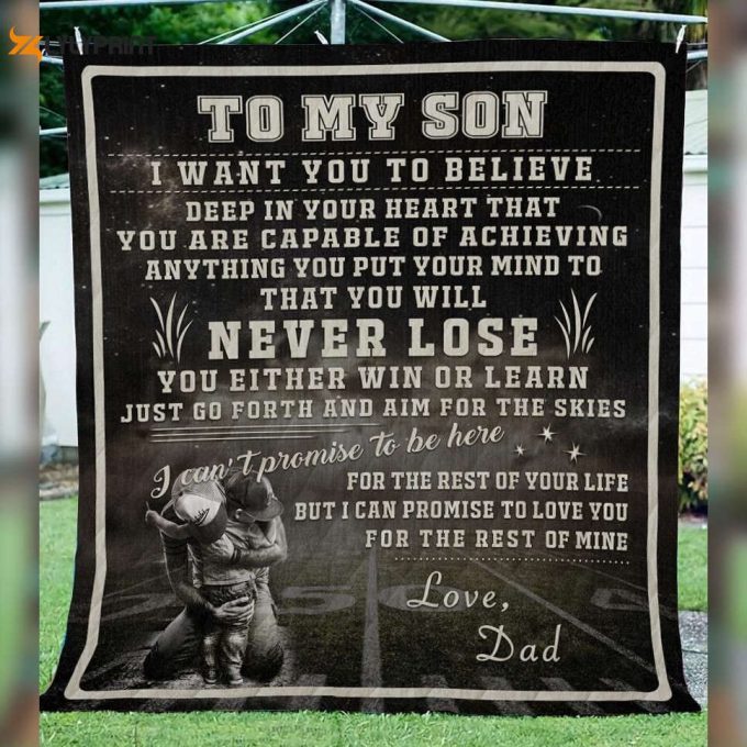 Rectangle American Football 3D Customized Quilt